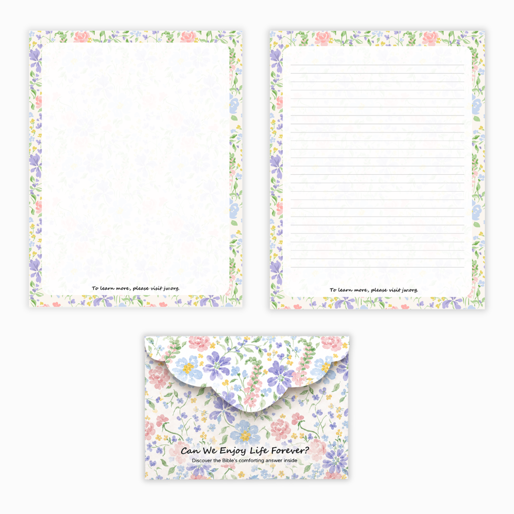 Printable Letter Writing Pad & Envelope Set – Floral Edition (Set of 3) | Instant Download | Printable Stationery | A4 PDF | Digital Letter Paper