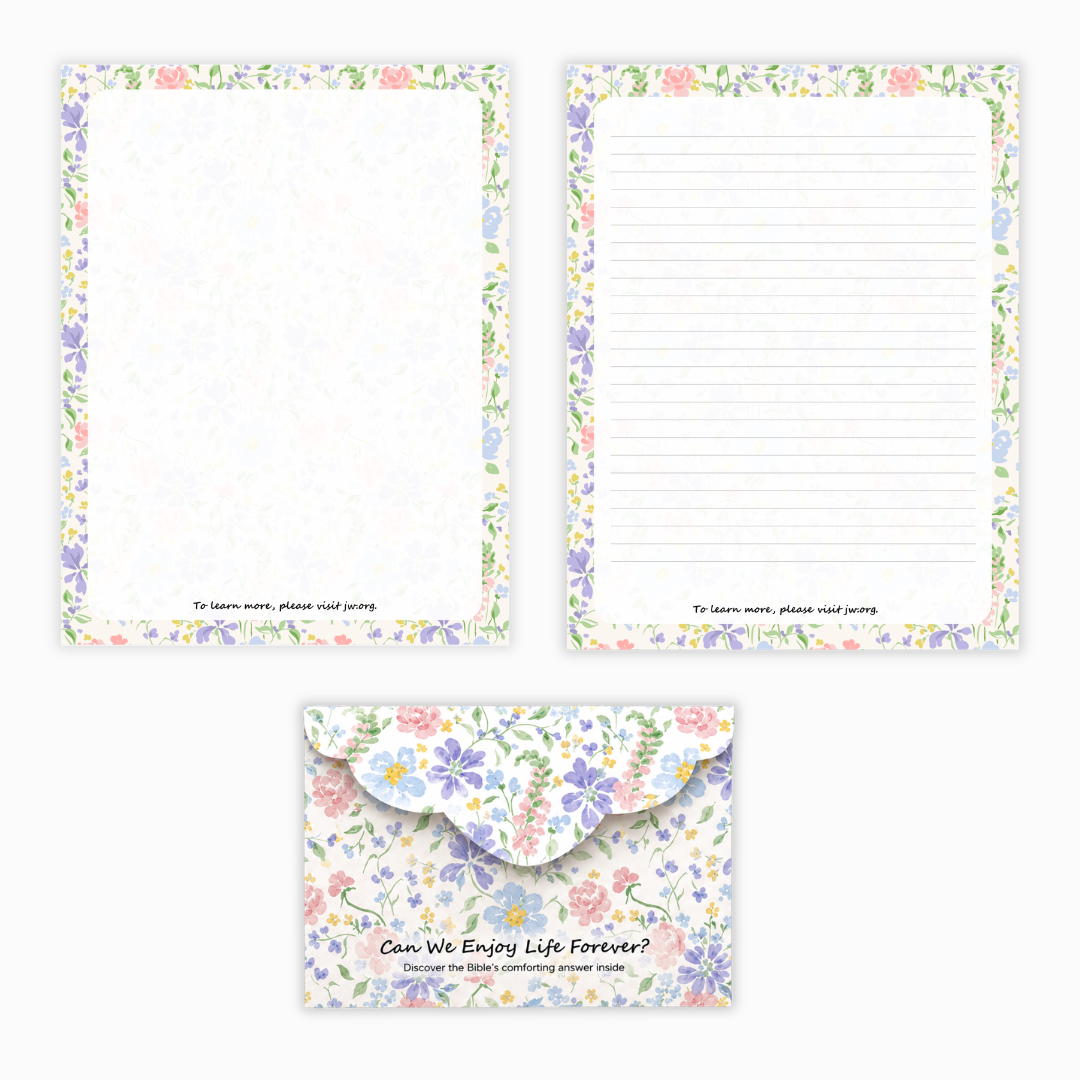 Printable Letter Writing Pad & Envelope Set – Floral Edition (Set of 3) | Instant Download | Printable Stationery | A4 PDF | Digital Letter Paper