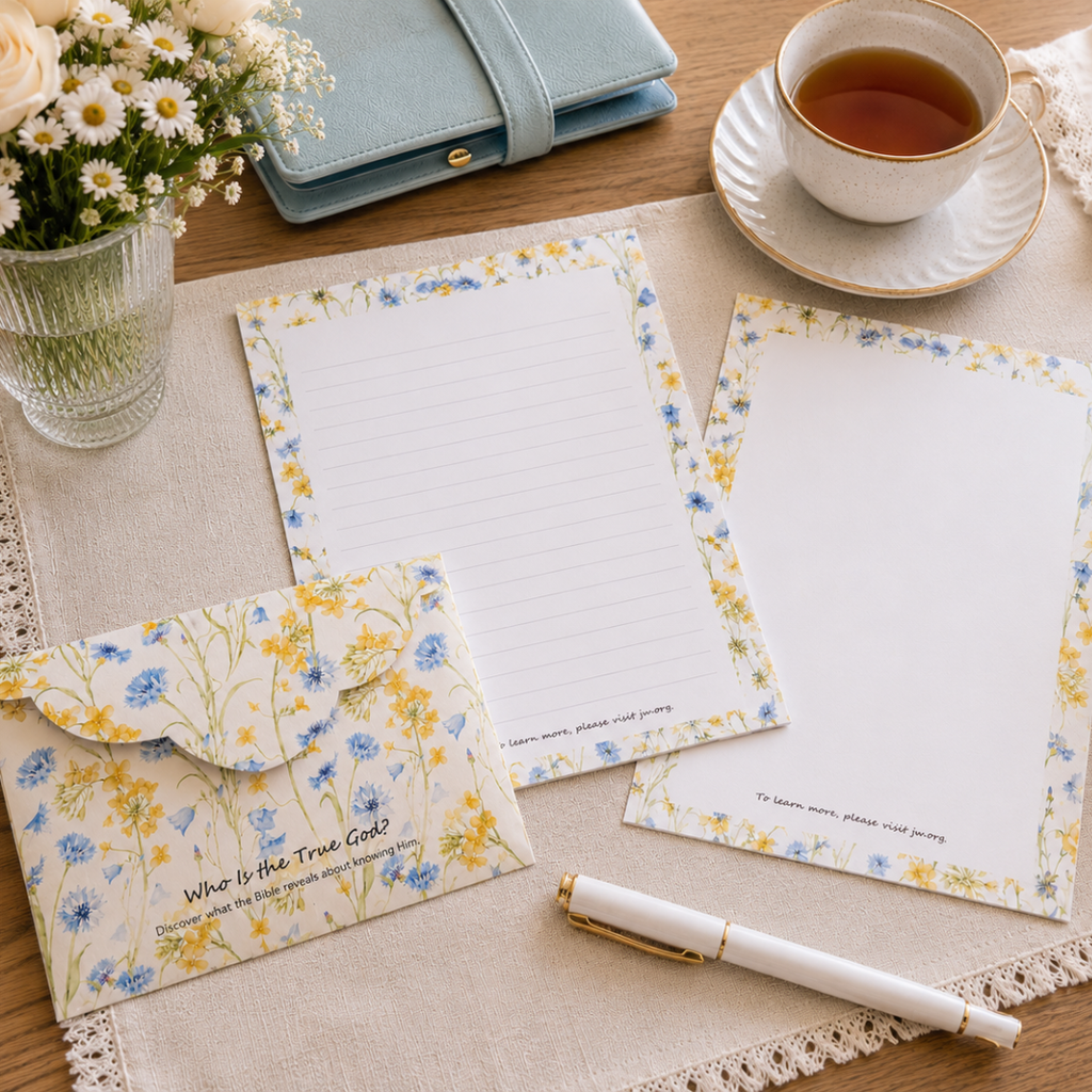 Printable Letter Writing Pad & Envelope Set – Floral Edition (Set of 3) | Instant Download | Printable Stationery | A4 PDF | Digital Letter Paper