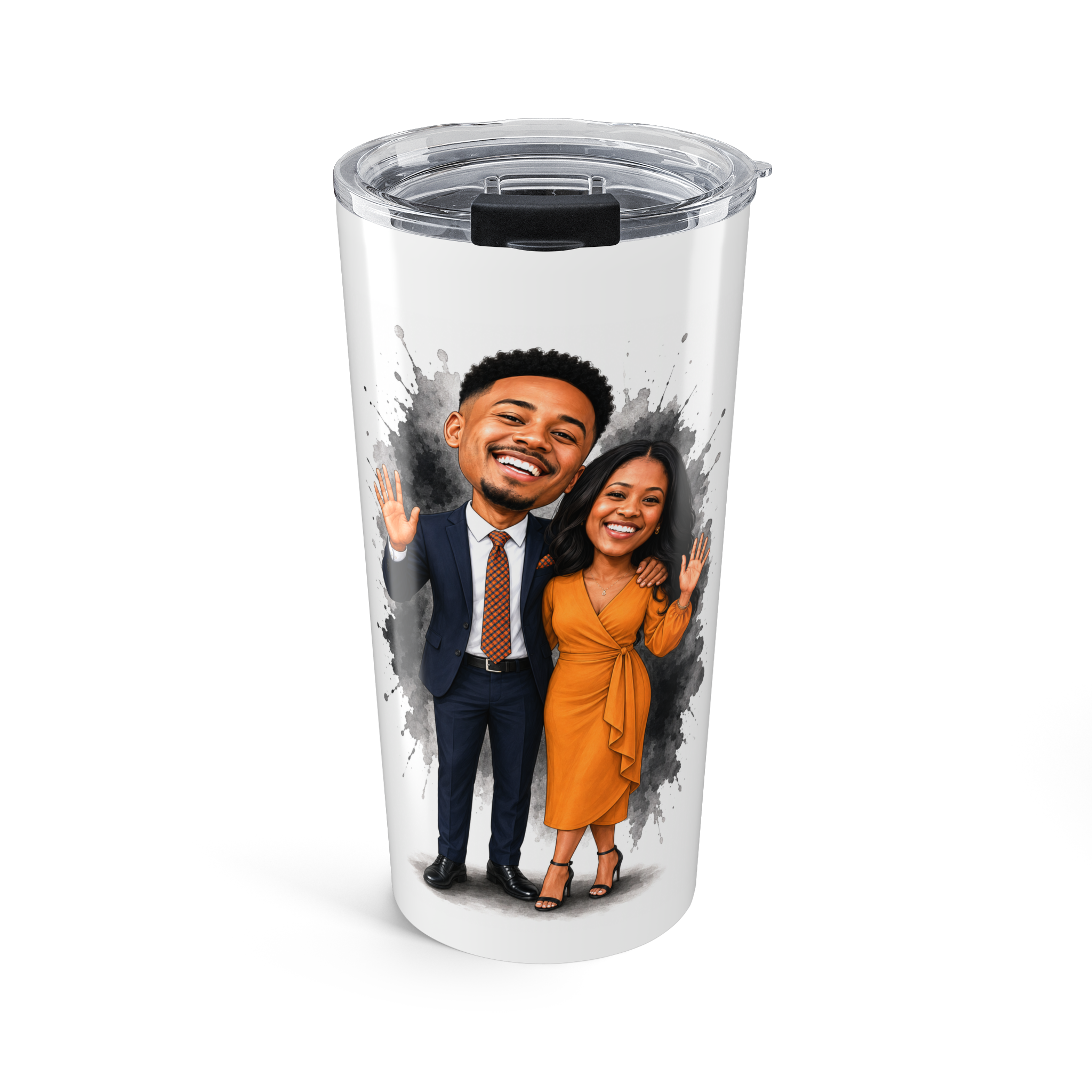 Custom Caricature from Your Photo | Personalized Mug, Framed Print, Tumbler & Water Bottle