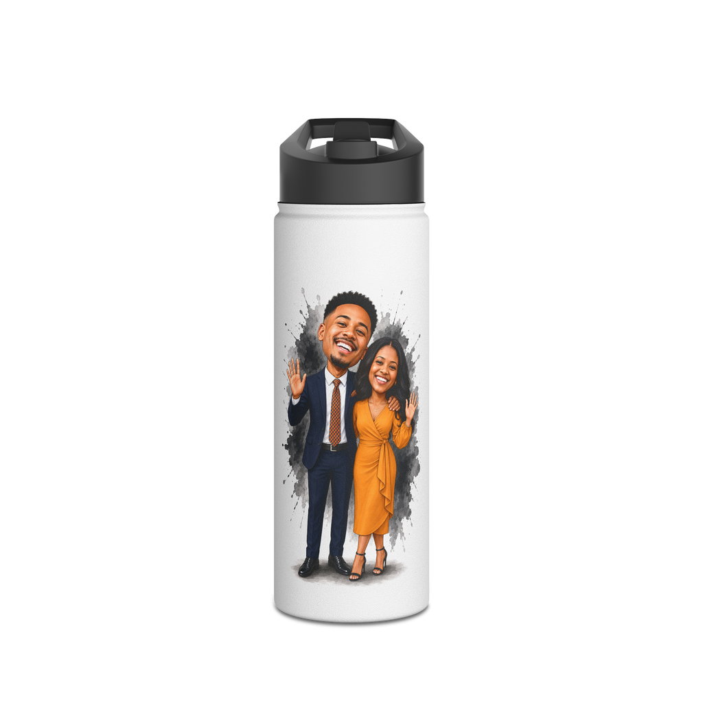 Custom Caricature from Your Photo | Personalized Mug, Framed Print, Tumbler & Water Bottle