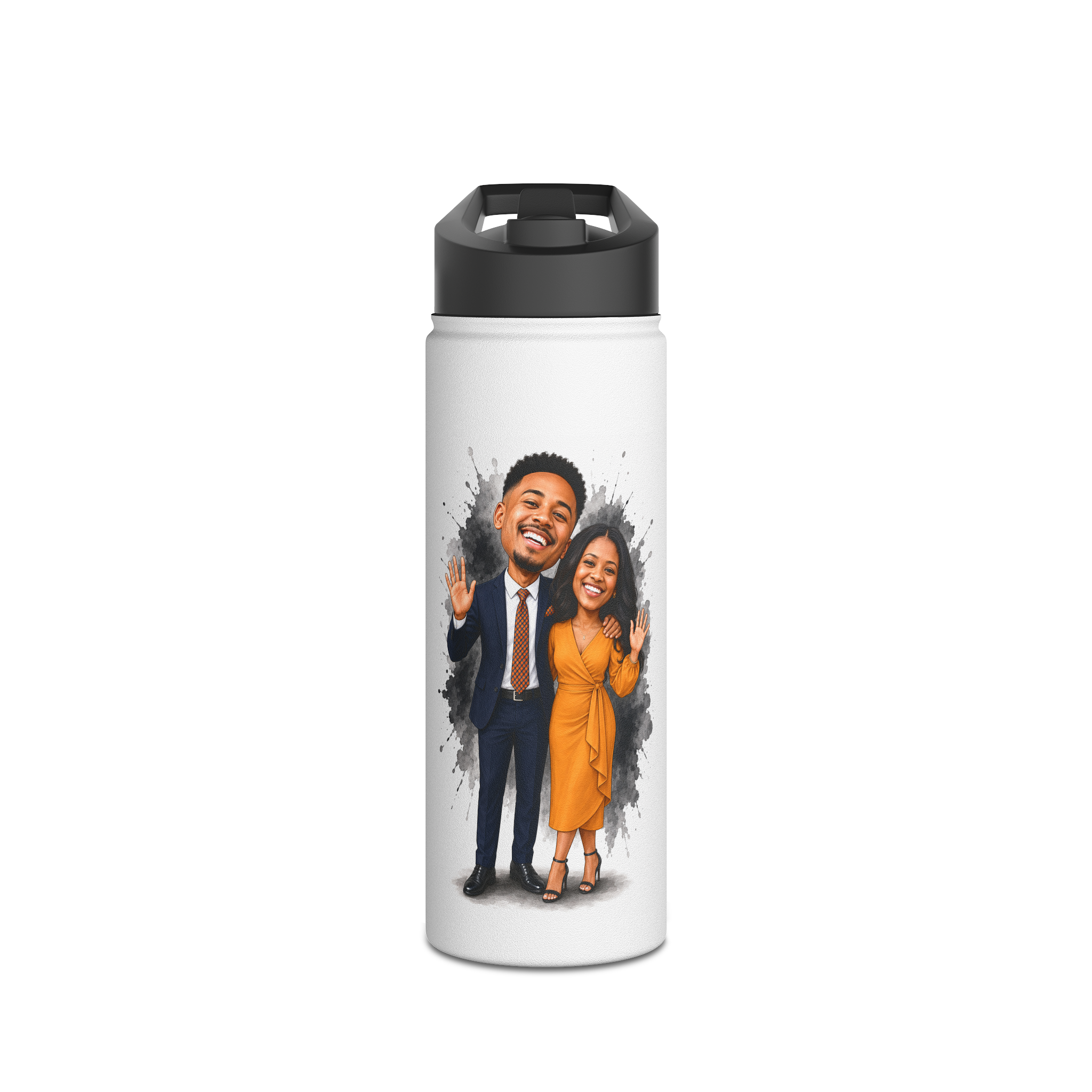 Custom Caricature from Your Photo | Personalized Mug, Framed Print, Tumbler & Water Bottle