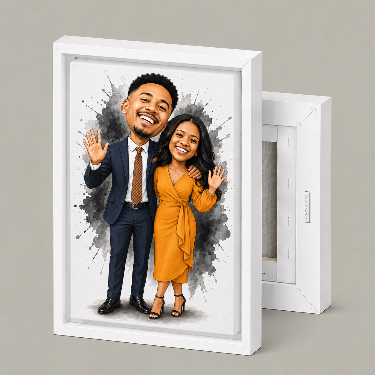 Custom Caricature from Your Photo | Personalized Mug, Framed Print, Tumbler & Water Bottle